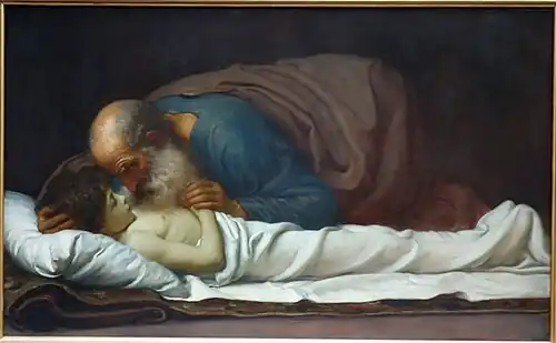 Elisha Raising the Son of the Shunamite by Frederic Leighton