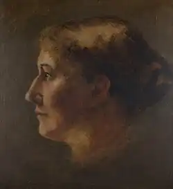 Elizabeth Coffin, Small Head in Profile (Portrait of Mary Eliza Starbuck), c. 1890, Nantucket Historical Association