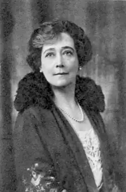 white woman of middle age in modern dress