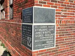 Cornerstone of Convention Hall