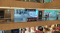 Integrated entrance of Blok M MRT Station from Plaza Blok M