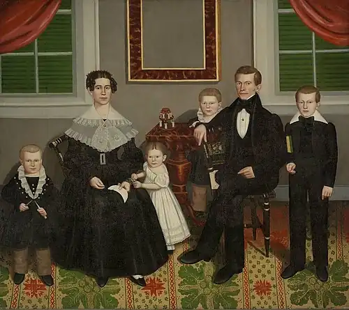Joseph Moore and His Family, ca. 1839