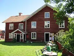 The utility building.