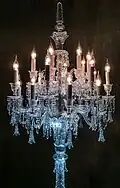 Baccarat glass candelabrum