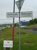 Street names in Icelandic and French