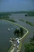 Floodwater damage in Perryville, Missouri, 1993