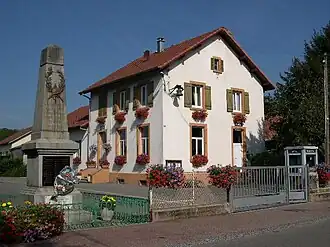 Town hall and War memorial