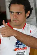 Felipe Massa at the 2007 Desafio Internacional das Estrelas kart race tournament