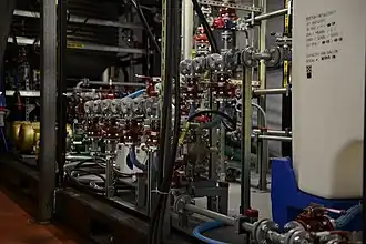 One of two Field Deployable Hydrolysis Systems installed on the MV&nbsp;Cape Ray&nbsp;(T-AKR-9679)