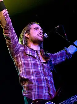 Haigh with Fightstar in 2010