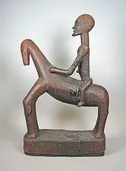 Equestrian figure; 16th–17th century; wood; height: 68.9&nbsp;cm (271⁄8 in.); Metropolitan Museum of Art