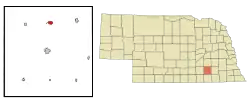 Location of Fairmont, Nebraska