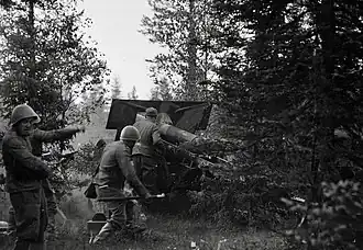 A 105 K/29 in action near Vasonvaara, Finland.