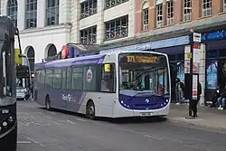 A First Essex bus in the city centre
