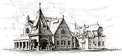 3rd building: First Unitarian Church of Philadelphia (1885–86).