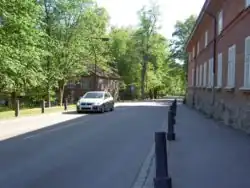 A view from the main street of Fiskars