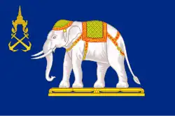 Rank flag of a Siamese Admiral of the Fleet (1910-1936)