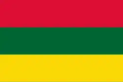 Simple tricolor of the Regency of Algiers.