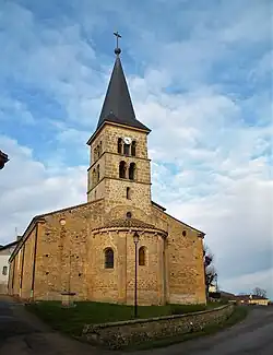 The church in Fleury-la-Montagne