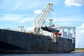 View of 1st Lt. Harry L. Martin from the port side