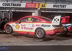 Fabian Coulthard placed 20th in Race 2 driving a Ford Mustang GT