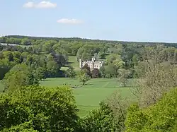 Forglen House, seen from the distance