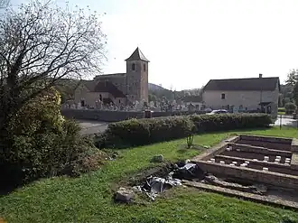 The archaeological remains of a Gallo-Roman villa