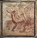 Erotic wall painting, from Pompeii, National Archaeological Museum, Naples.