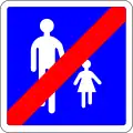 428 End of pedestrian zone