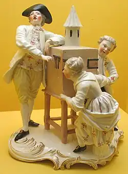 Group by Johann Friederich Lück, "The Mondo Nuovo", 1758–63.[4]