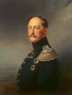 Portrait of Grand Duke Nicholas, the future tsar, in his late twenties. It was painted by George Dawe two years before the events described in the article.