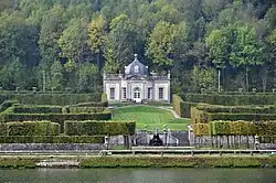 The Gardens, seen from the other side of the Meuse