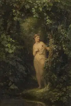 Nymph in the forest