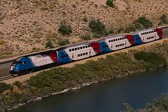 FrontRunner through the Jordan Narrows, September 2023