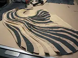 Preparing a blue fox coat …