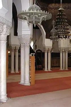 Moorish Revival prayer hall of the Grand Mosque of Paris in Paris, France