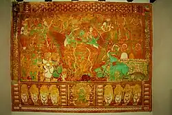 Gajendra Moksham mural at Krishnapuram palace