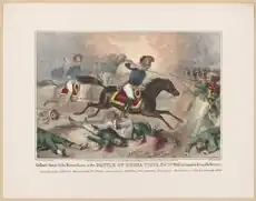 Gallant charge of the Kentuckians at the Battle of Buena Vista, and complete defeat of the Mexicans