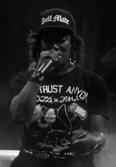 Gangsta Boo performing in 2014