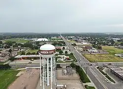 Aerial view of Garden City