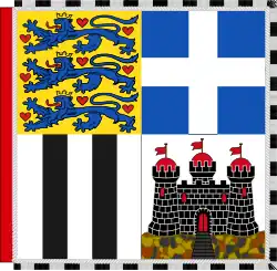 Philip's banner as Knight of the Garter