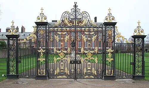Golden Gates, Kensington Palace, late 17th century, attributed to Tijou