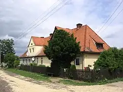 Former (1920-1939) German Border Guard (Grenzschutz) building near former German-Polish border in Gatka