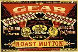 photo of label for canned meat