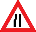 8b: Road narrows from left side