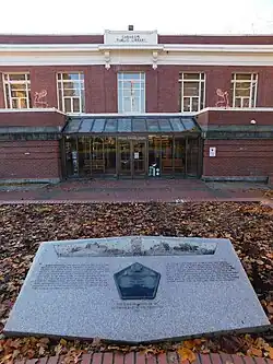 George Washington plaque