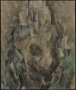 Georges Braque, 1909–10, La guitare (Mandora, La Mandore), oil on canvas, 71.1 x 55.9&nbsp;cm