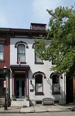 Gertrude Stein's birthplace (February 3, 1874) and childhood home, at 850 Beech Avenue.