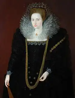 Attributed to Marcus Gheeraerts the Younger, Portrait of a Lady (unknown date)