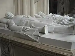 Effigies of François d'Orléans, Prince of Joinville and Ferdinand d'Orléans, Duke of Alençon.
